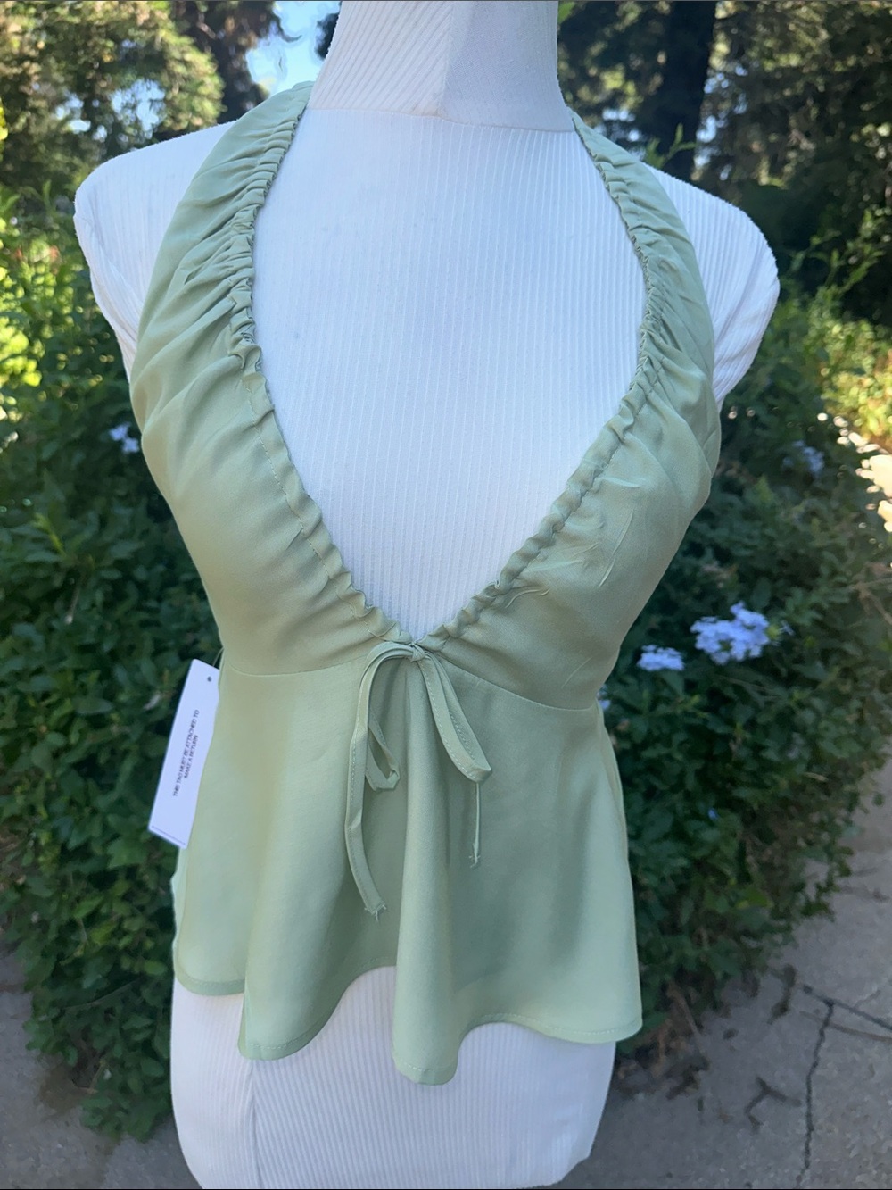 NWT Princess Polly Sage Halter Camisole